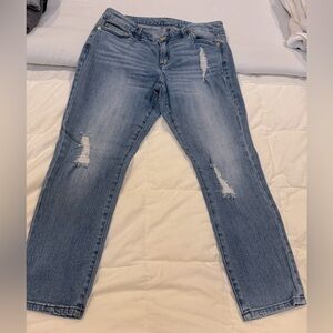 Michael Kors distressed cropped jeans